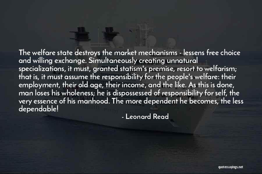 Franchise And Not This Man Quotes By Leonard Read Franchise And Not This Man Quotes By Leonard Read