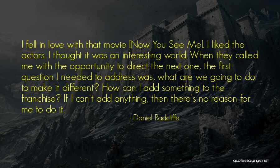 Franchise Quotes By Daniel Radcliffe Franchise Quotes By Daniel Radcliffe