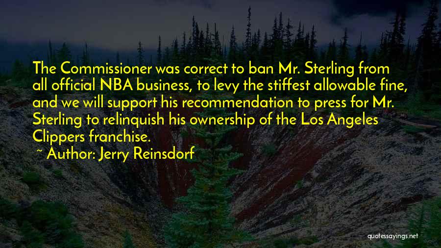 Franchise Quotes By Jerry Reinsdorf