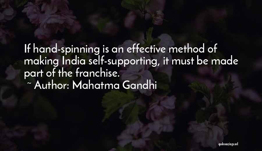 Franchise Quotes By Mahatma Gandhi