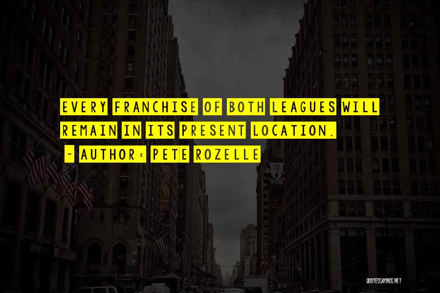 Franchise Quotes By Pete Rozelle