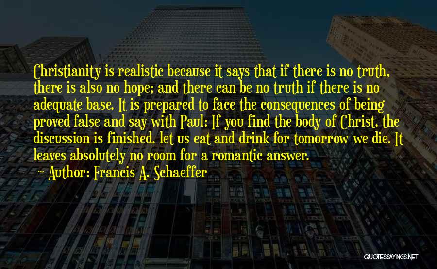 Francis A. Schaeffer Quotes 1974522