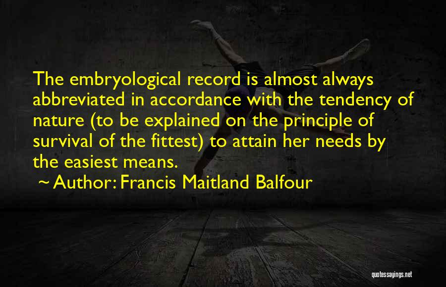 Francis Maitland Balfour Quotes 204145