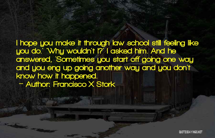 Francisco Stork Quotes By Francisco X Stork