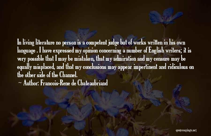 Francois-Rene De Chateaubriand Quotes 821368