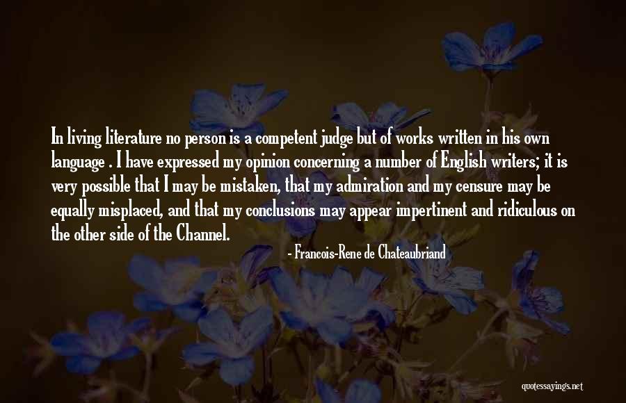 Francois-Rene De Chateaubriand Quotes 821368