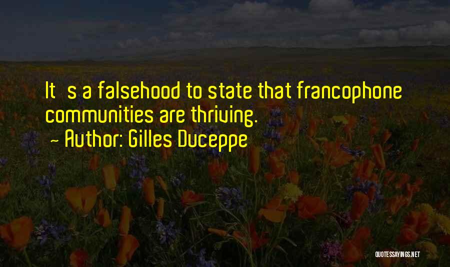 Francophone Quotes By Gilles Duceppe