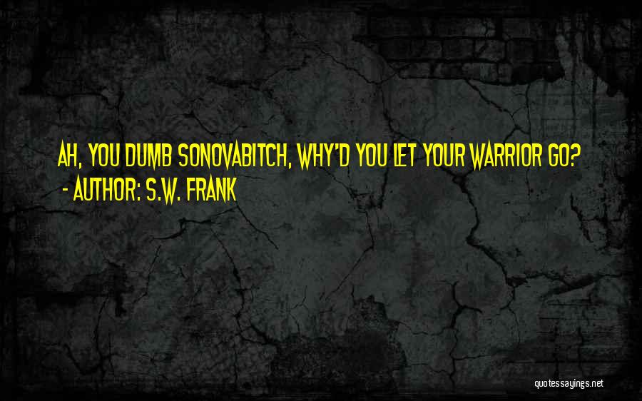 Frank D'amico Quotes By S.W. Frank