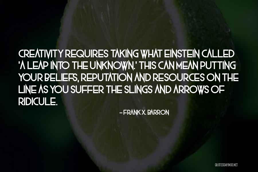 Frank Einstein Quotes By Frank X. Barron