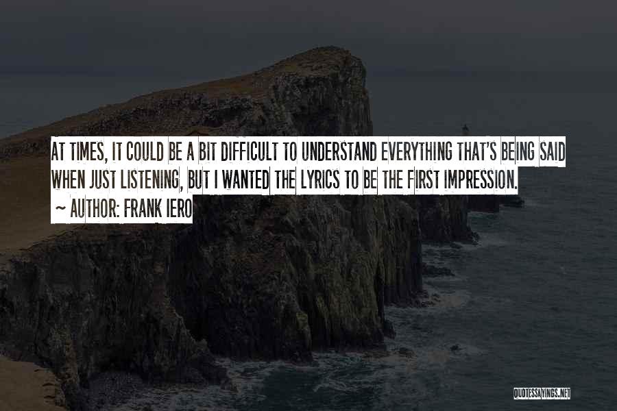 Frank Iero Quotes 681172