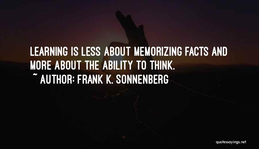 Frank K. Sonnenberg Quotes 1204716