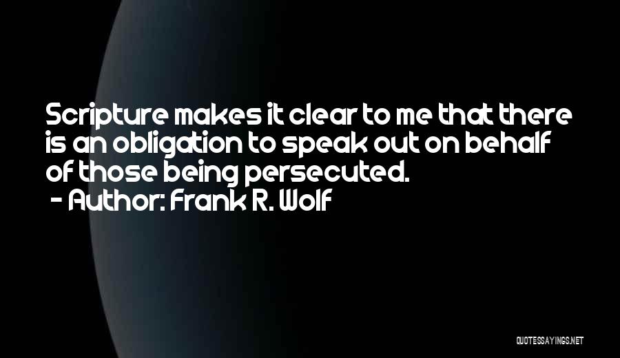 Frank R. Wolf Quotes 275175