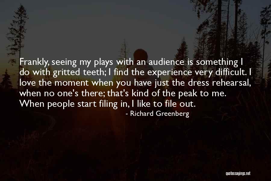 Frankly Love Quotes By Richard Greenberg