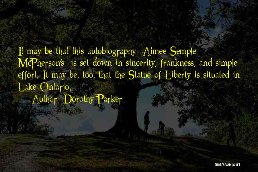 Frankness Quotes By Dorothy Parker