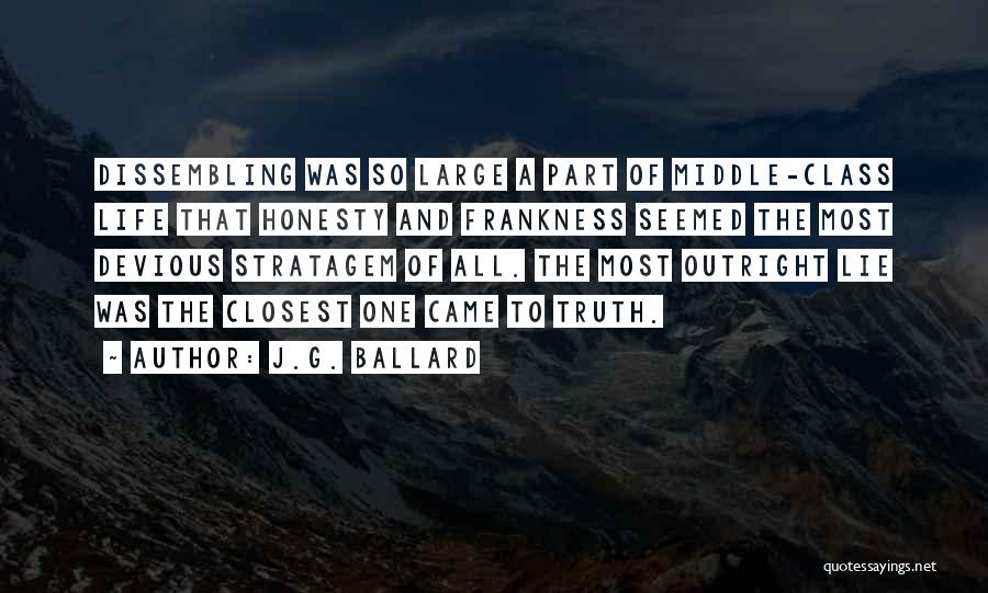 Frankness Quotes By J.G. Ballard
