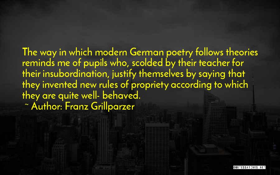 Franz Grillparzer Quotes 875901