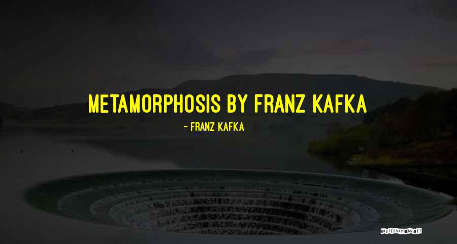 Franz Kafka Metamorphosis Quotes By Franz Kafka