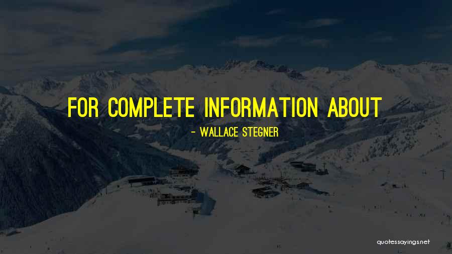 Frassinoro Quotes By Wallace Stegner Frassinoro Quotes By Wallace Stegner