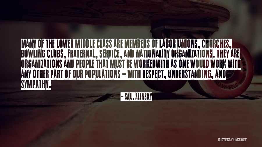 Fraternal Quotes By Saul Alinsky