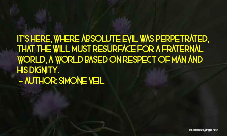 Fraternal Quotes By Simone Veil