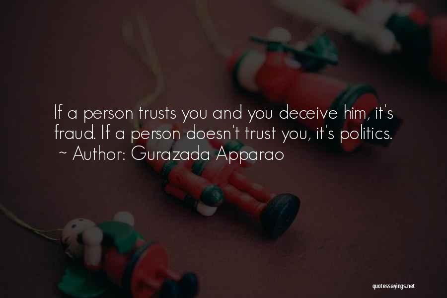 Fraud Person Quotes By Gurazada Apparao