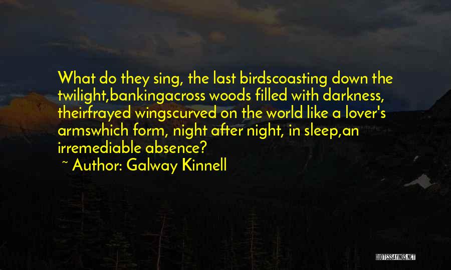 Frayed Quotes By Galway Kinnell