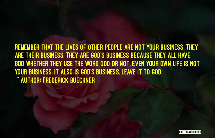Frederick Buechner Quotes 84593