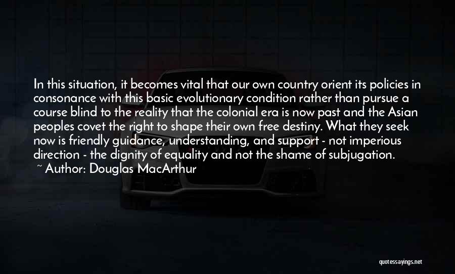 Free Blind Quotes By Douglas MacArthur