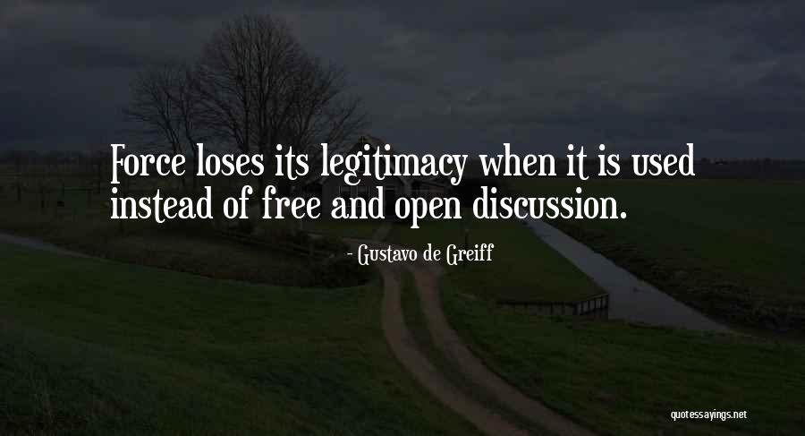 Free Discussion Quotes By Gustavo De Greiff Free Discussion Quotes By Gustavo De Greiff
