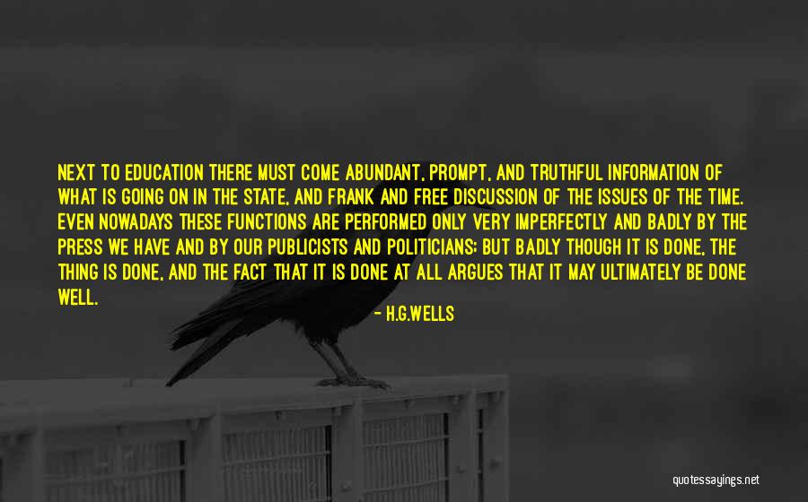 Free Discussion Quotes By H.G.Wells Free Discussion Quotes By H.G.Wells