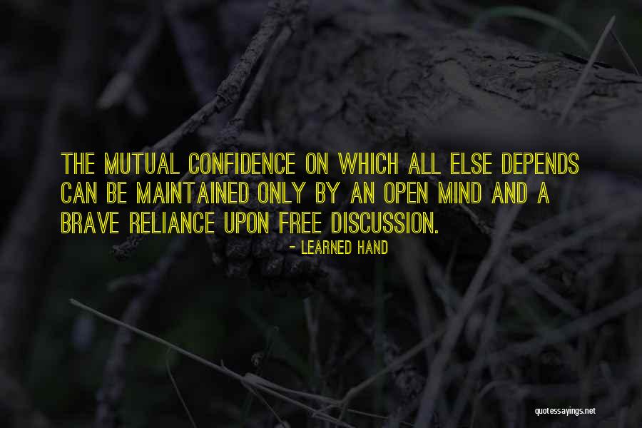 Free Discussion Quotes By Learned Hand Free Discussion Quotes By Learned Hand