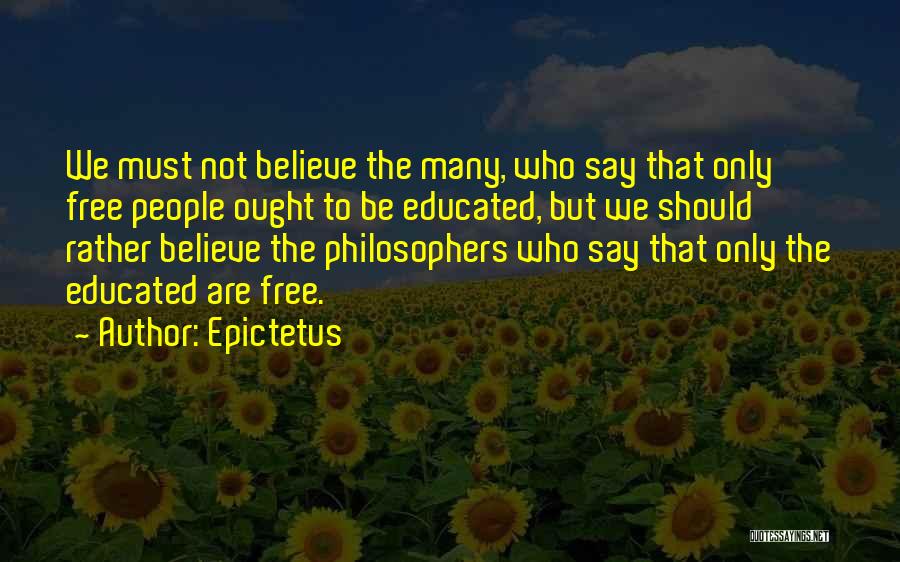 Free Education Quotes By Epictetus