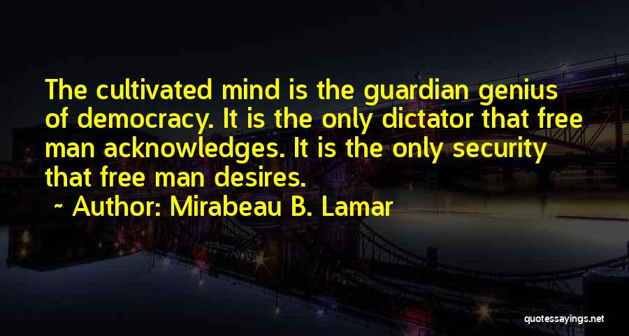 Free Education Quotes By Mirabeau B. Lamar