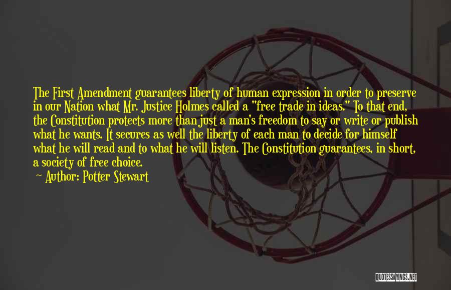 Free Expression Quotes By Potter Stewart