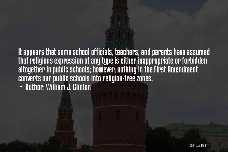 Free Expression Quotes By William J. Clinton