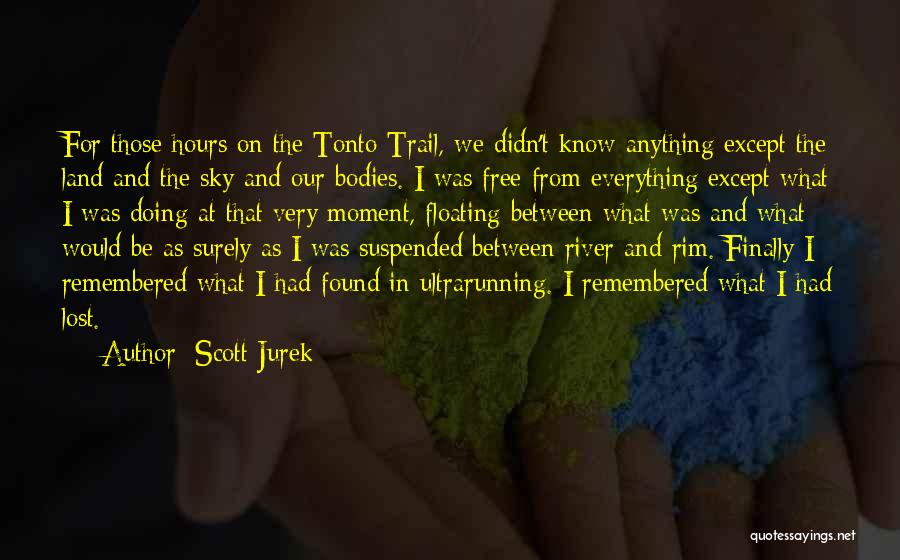 Free Floating Quotes By Scott Jurek