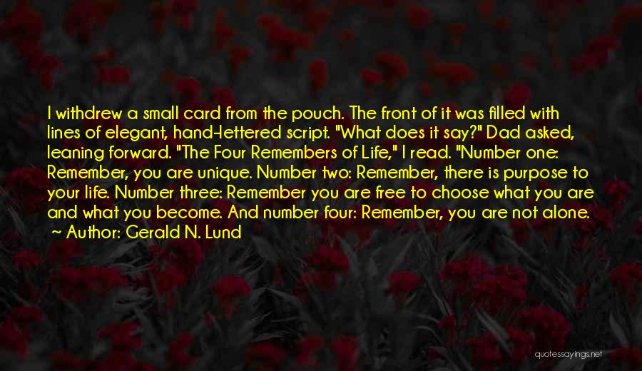 Free Four Quotes By Gerald N. Lund
