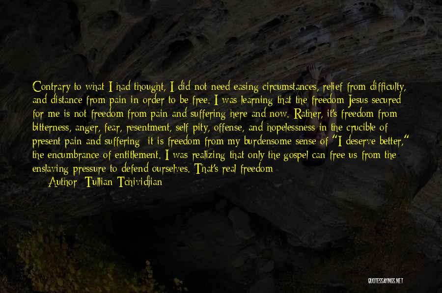 Free From Pain Quotes By Tullian Tchividjian