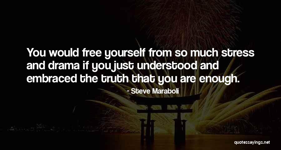 Free From Stress Quotes By Steve Maraboli