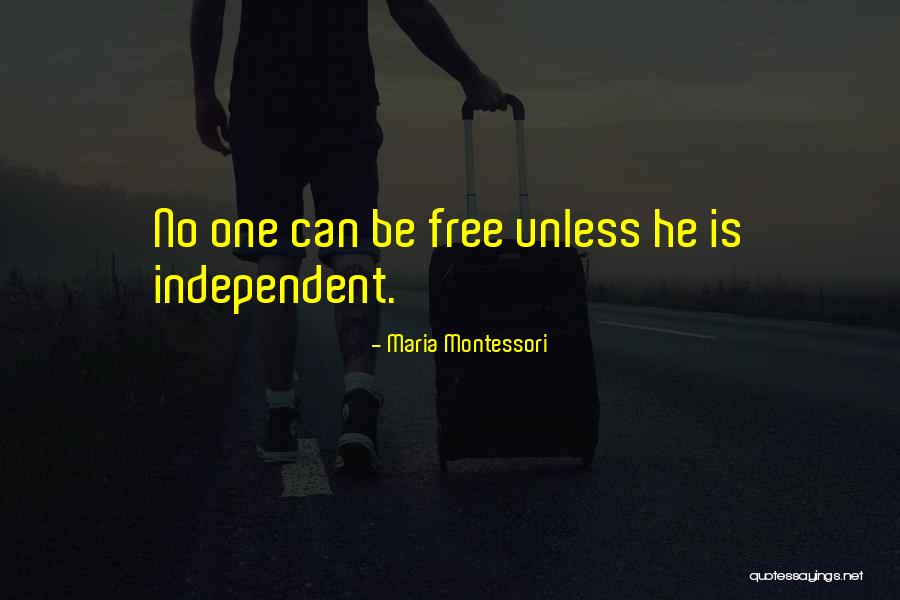 Free Life Quotes By Maria Montessori