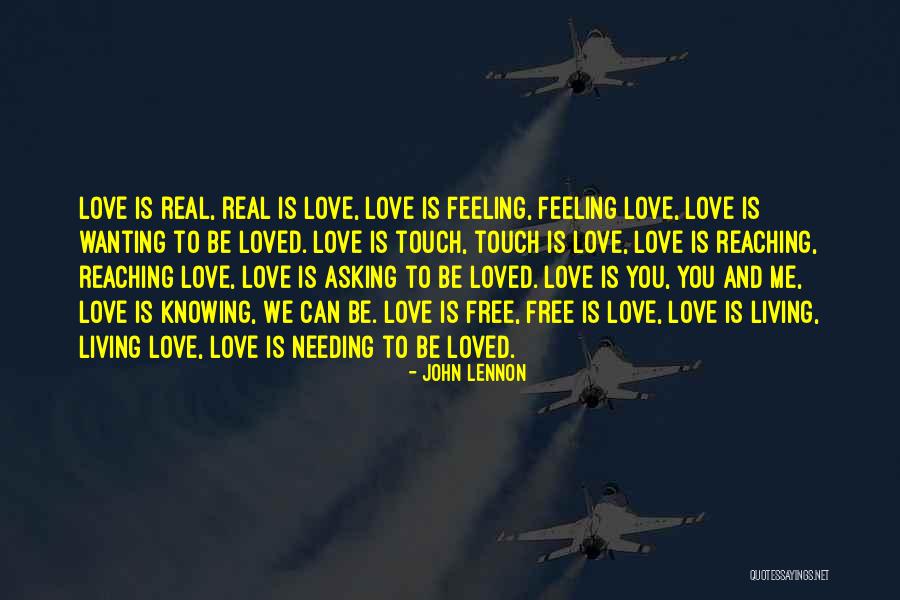 Free Love Quotes By John Lennon