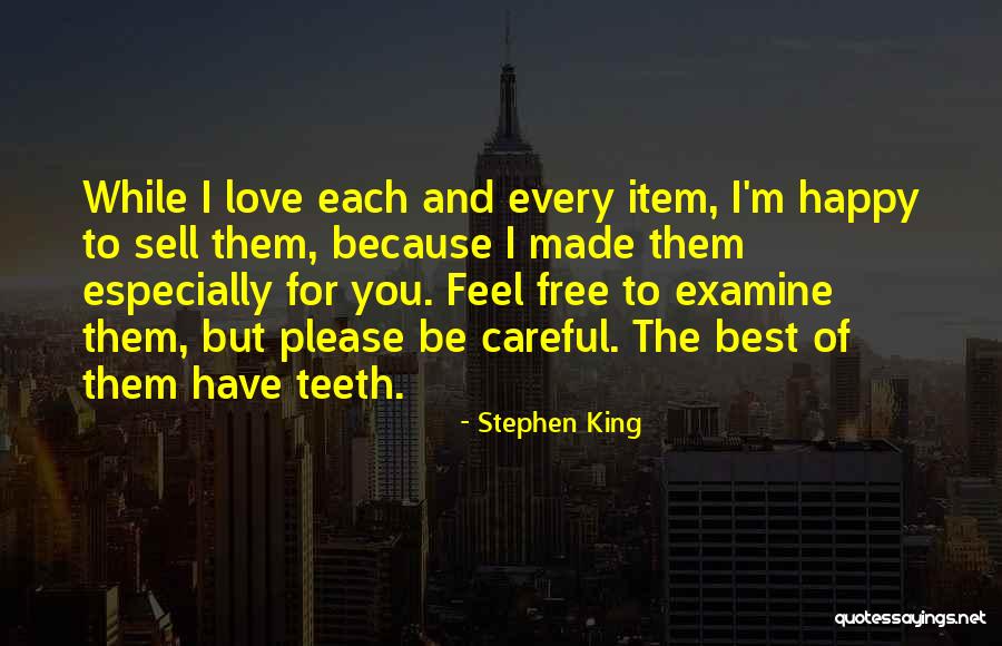 Free Love Quotes By Stephen King