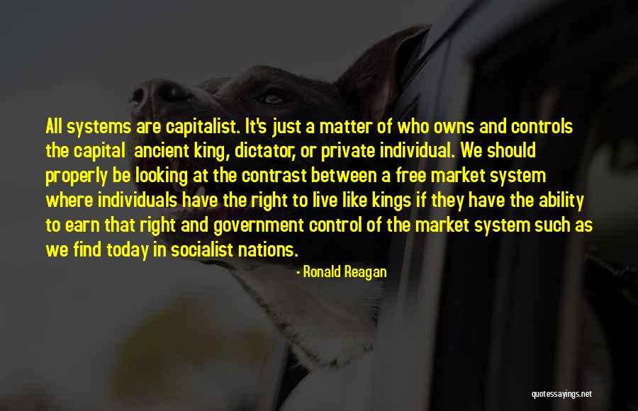 Free Market Quotes By Ronald Reagan