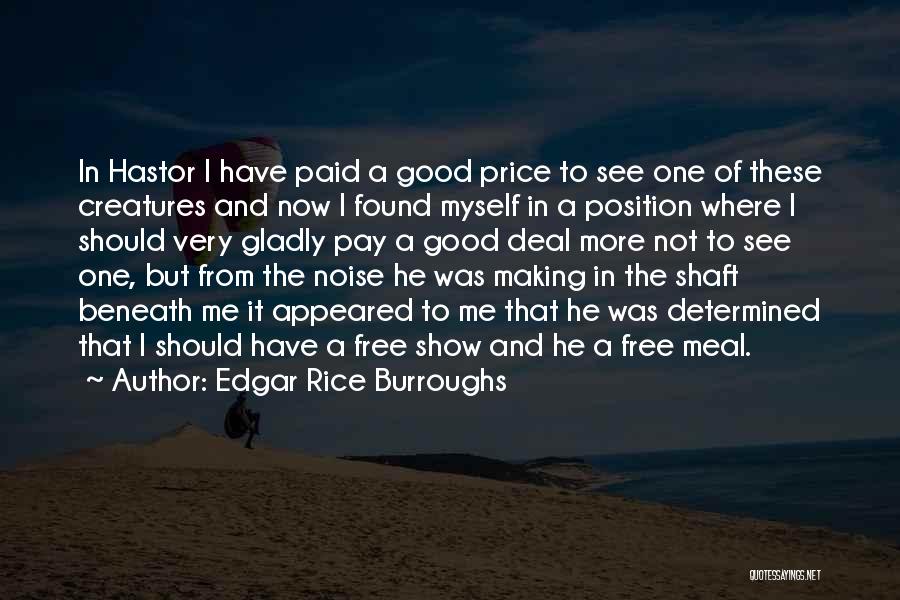 Free Meal Quotes By Edgar Rice Burroughs