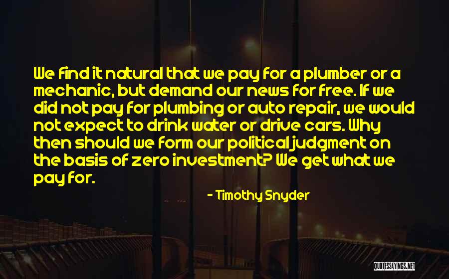 Free Plumbing Quotes By Timothy Snyder