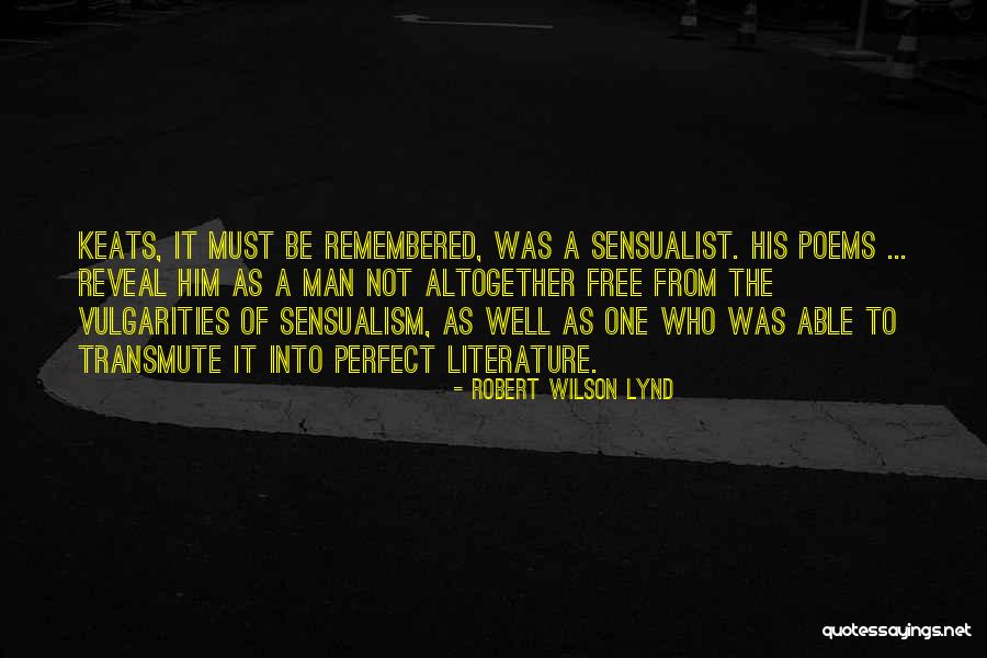 Free Poems And Quotes By Robert Wilson Lynd