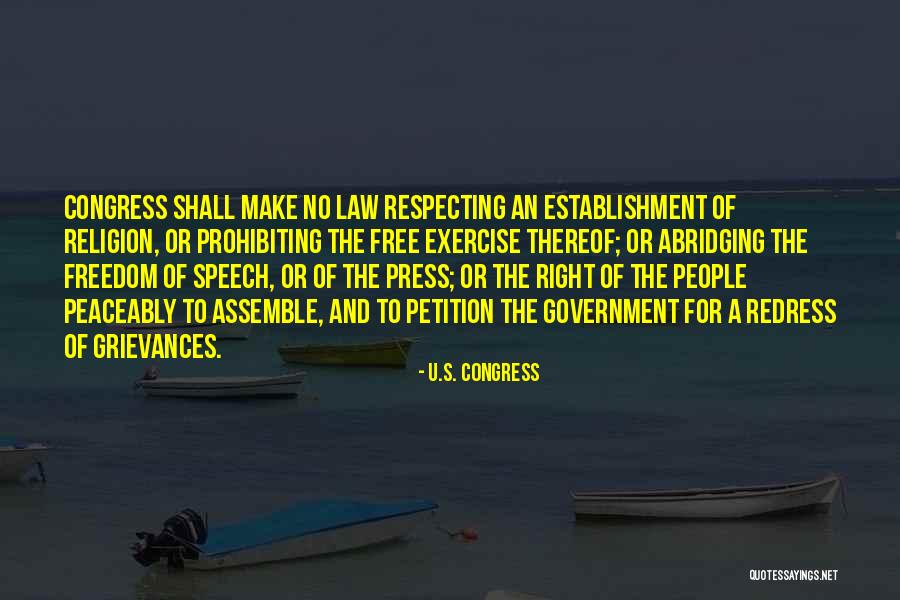 Free Press Quotes By U.S. Congress Free Press Quotes By U.S. Congress