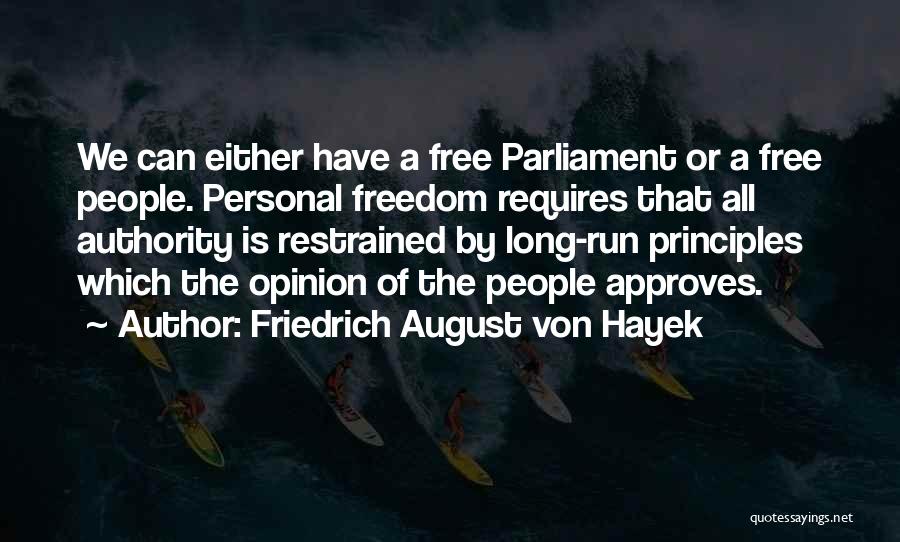 Free Running Quotes By Friedrich August Von Hayek