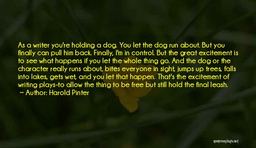 Free Running Quotes By Harold Pinter