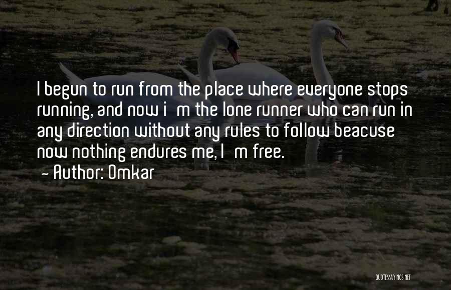 Free Running Quotes By Omkar